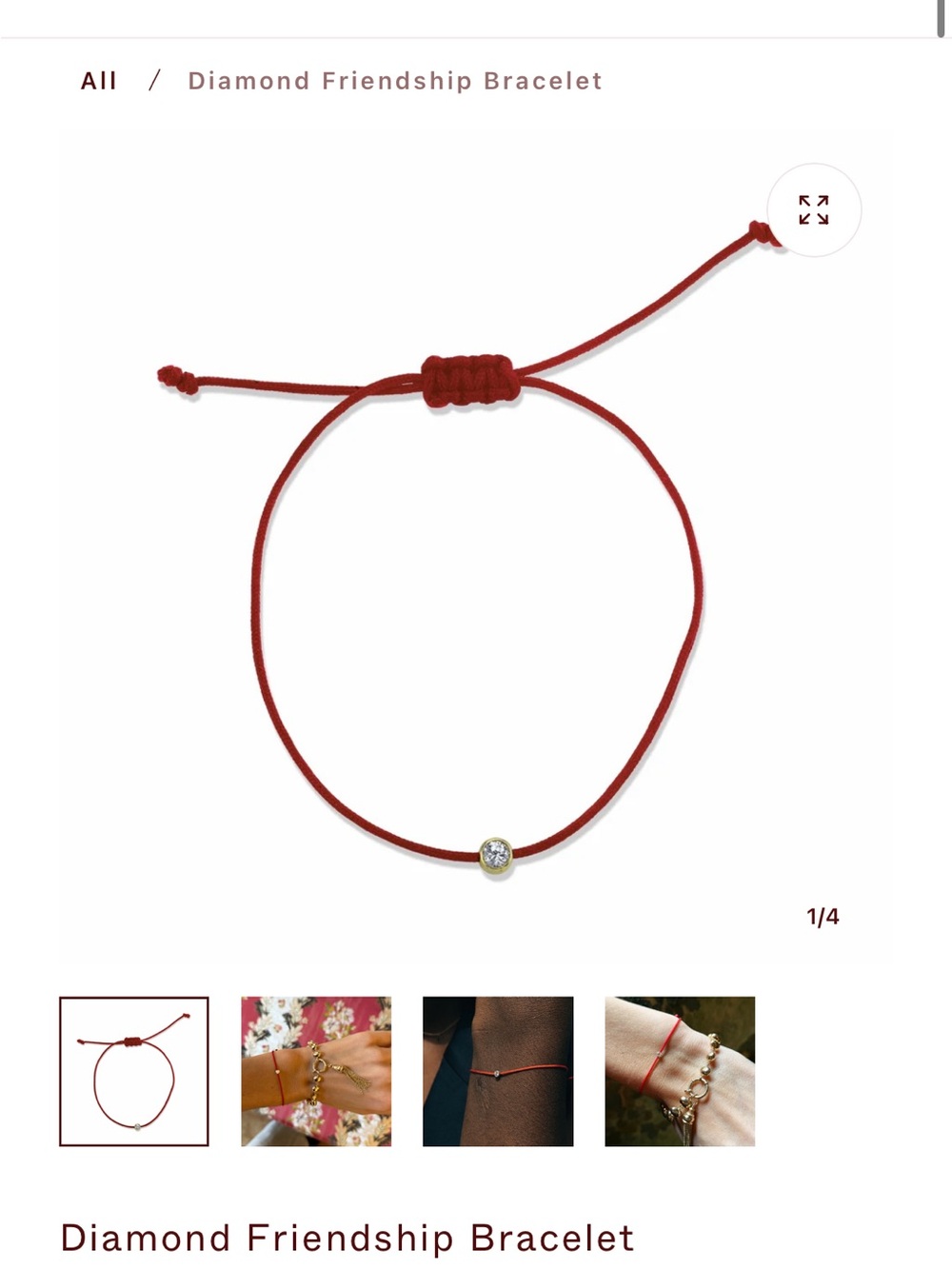 Starling Jewelry diamond friendship bracelet. New with pouch and envelope